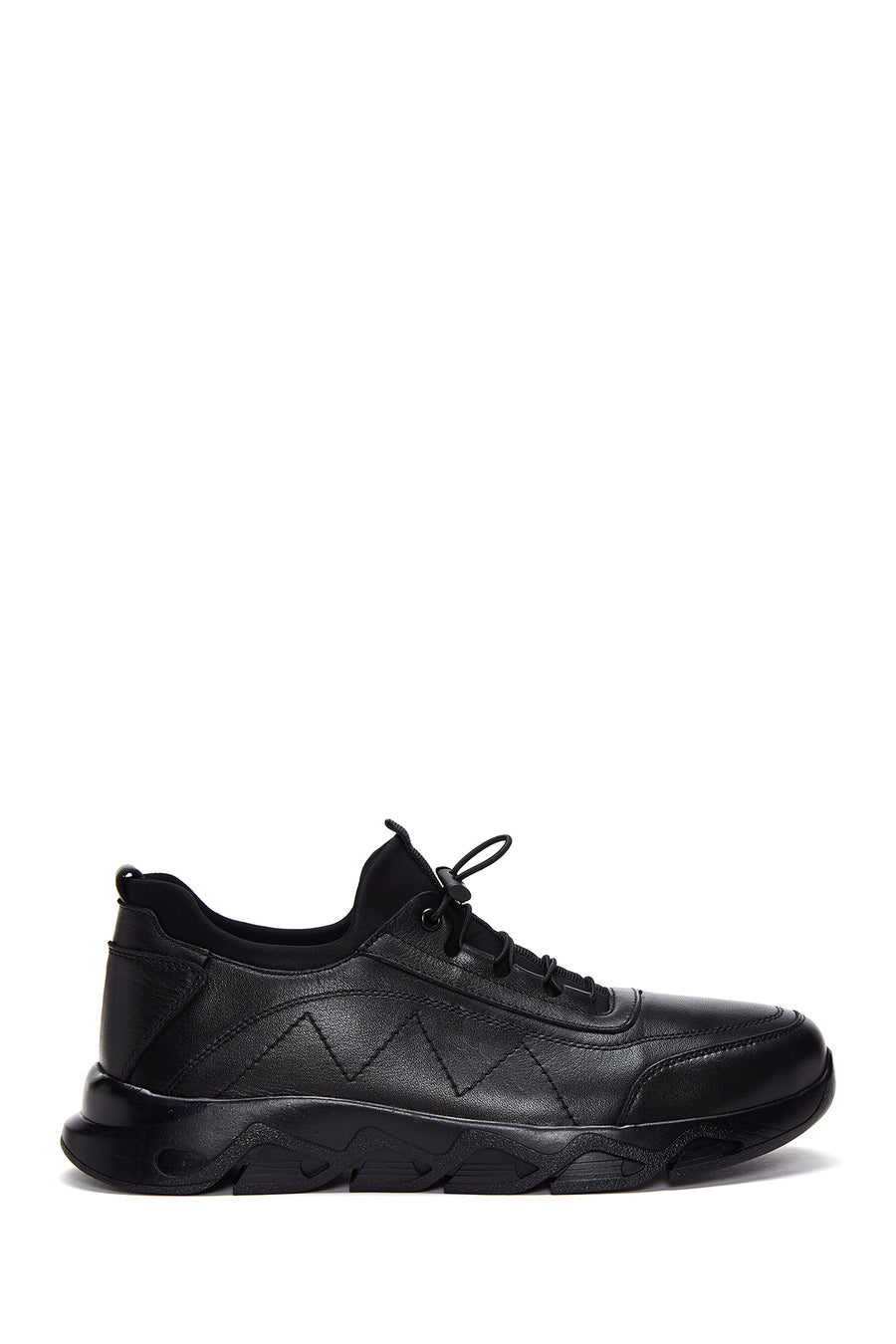 Men's Black Leather Casual Shoes 22WFD6907FT | Derimod