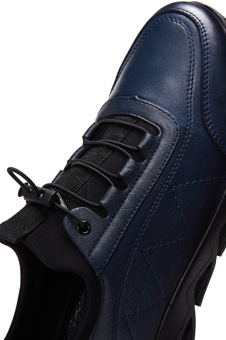 Men's Navy Blue Leather Casual Shoes