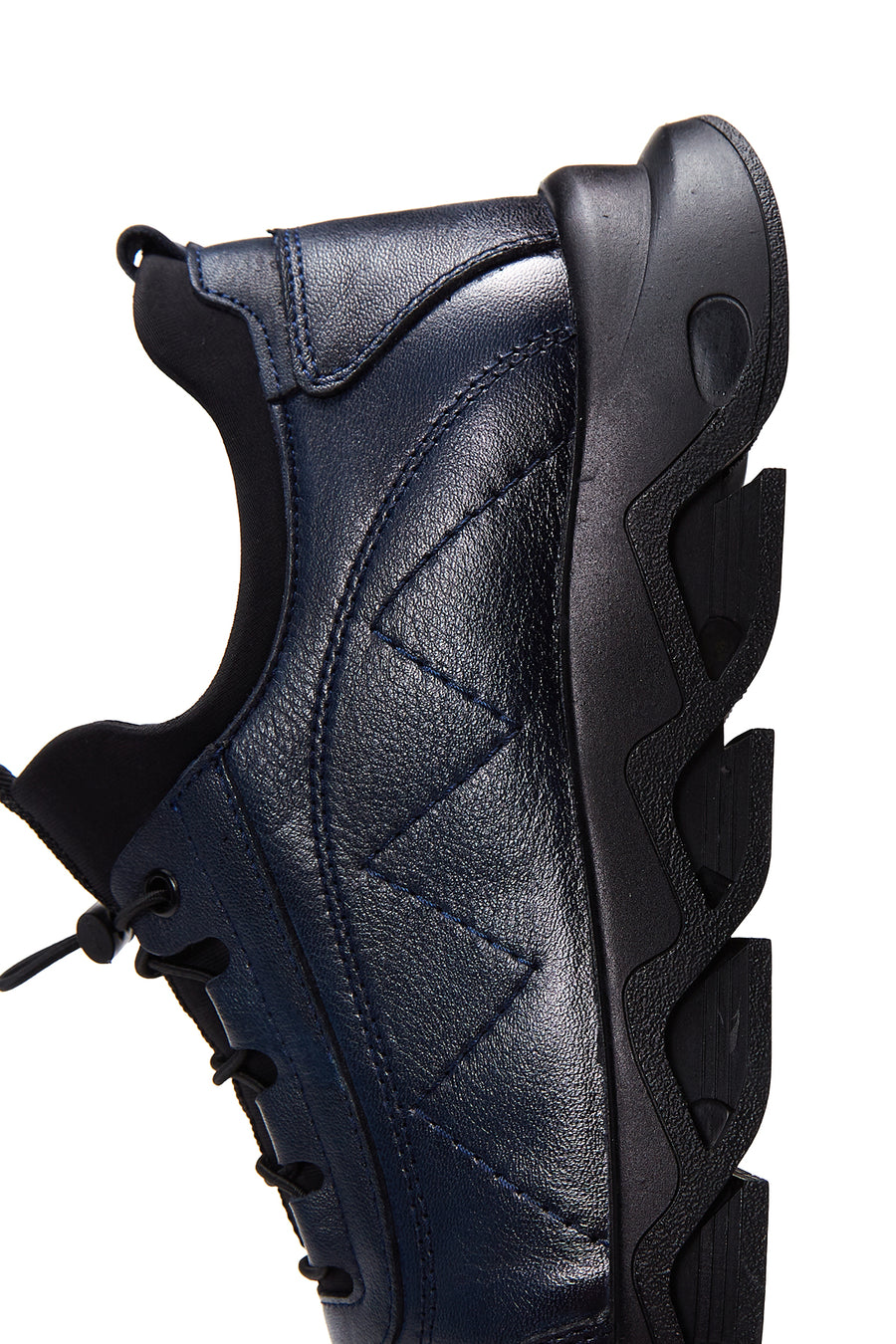 Men's Navy Blue Leather Casual Shoes