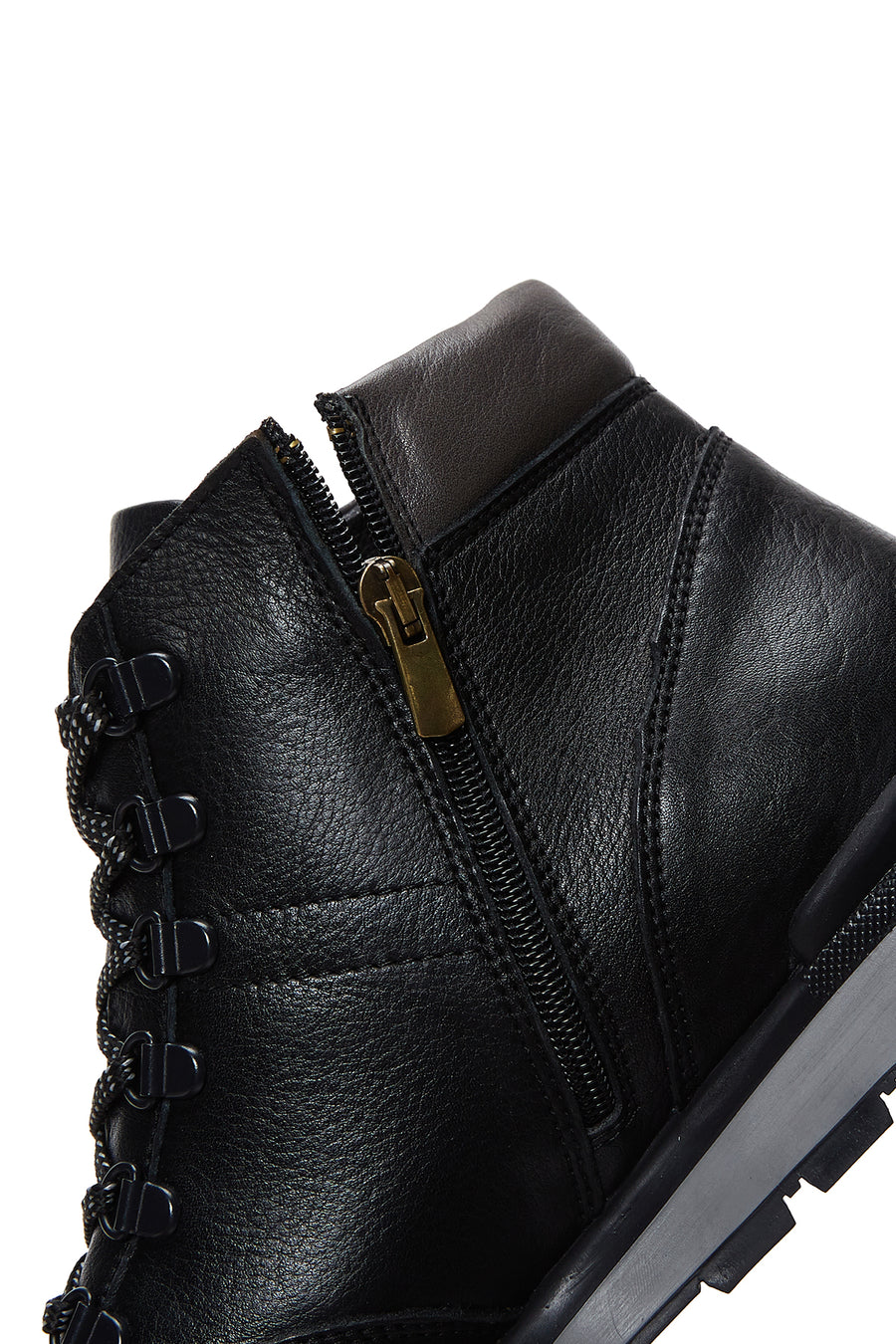 Men's Black Leather Casual Boots