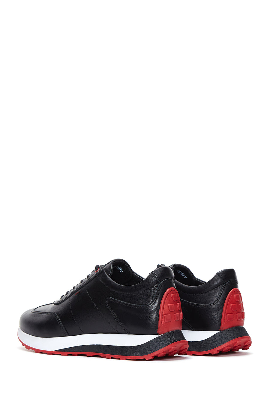 Men's Black Leather Sneaker