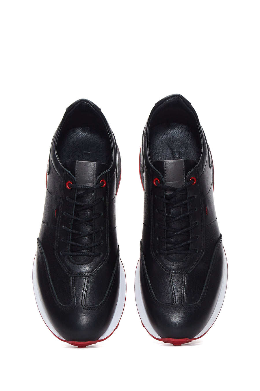Men's Black Leather Sneaker
