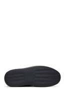 Erkek Siyah Deri Casual Sneaker | Derimod