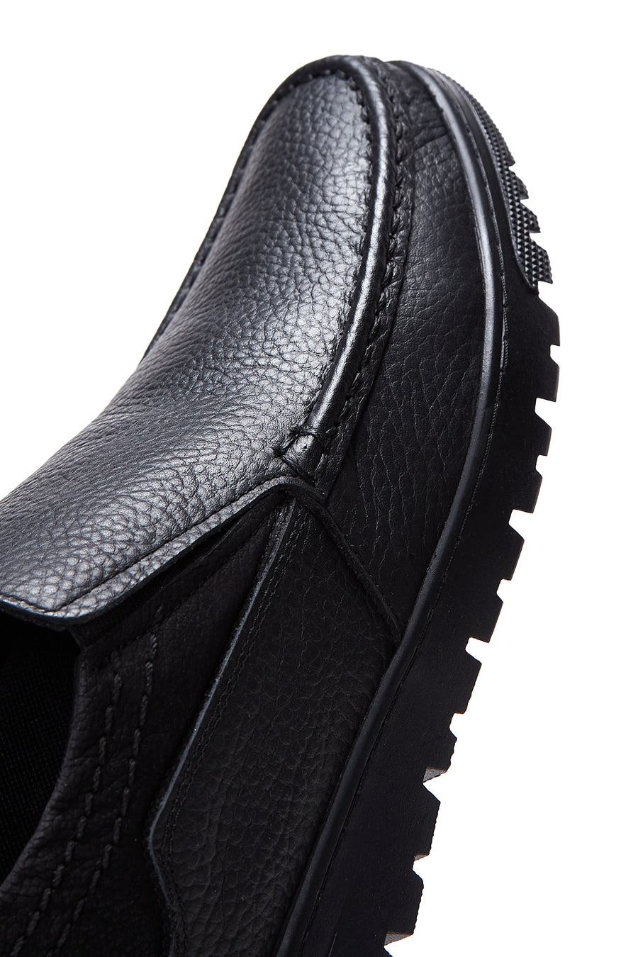 Men's Black Leather Casual Shoes