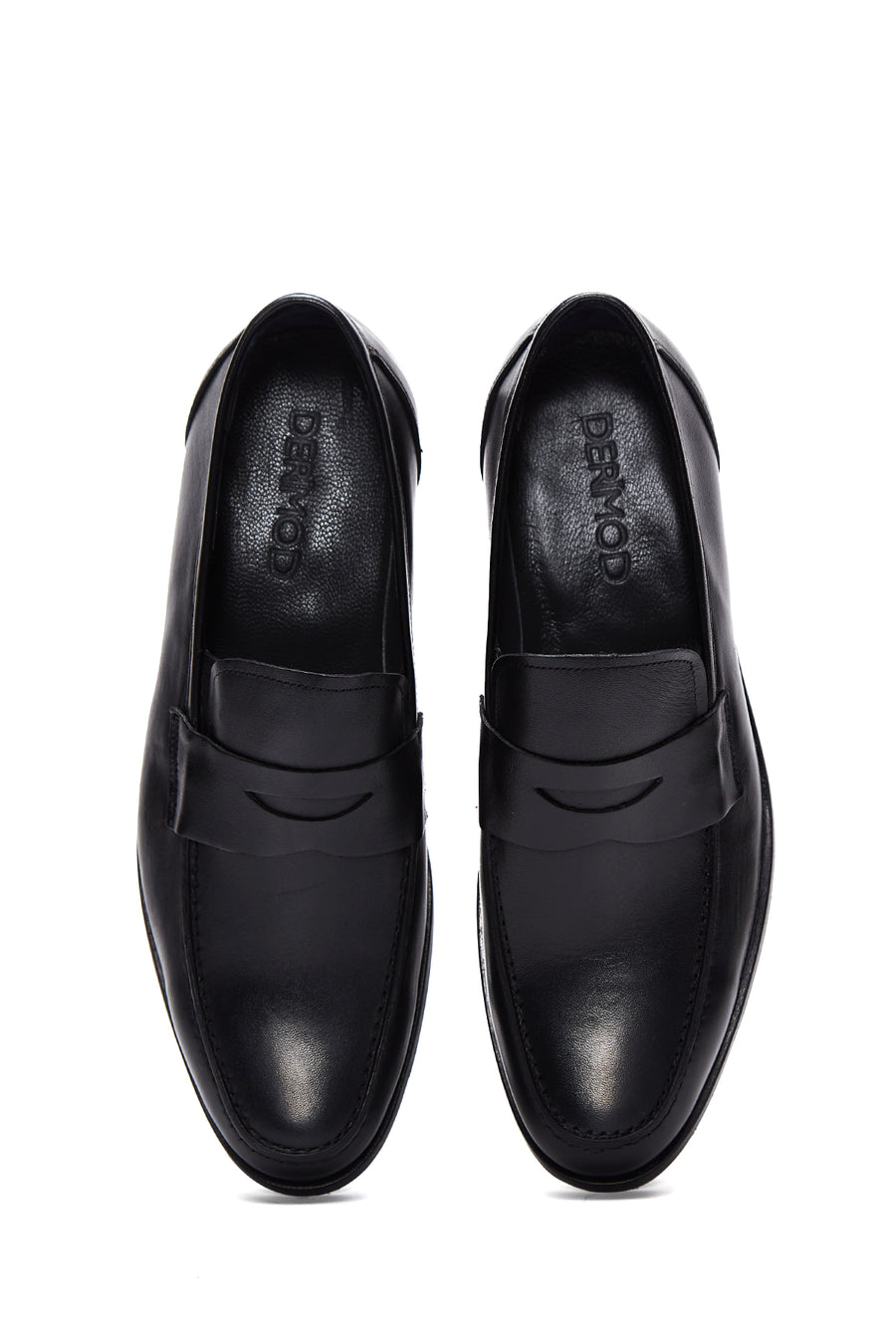 Erkek Siyah Deri Klasik Loafer