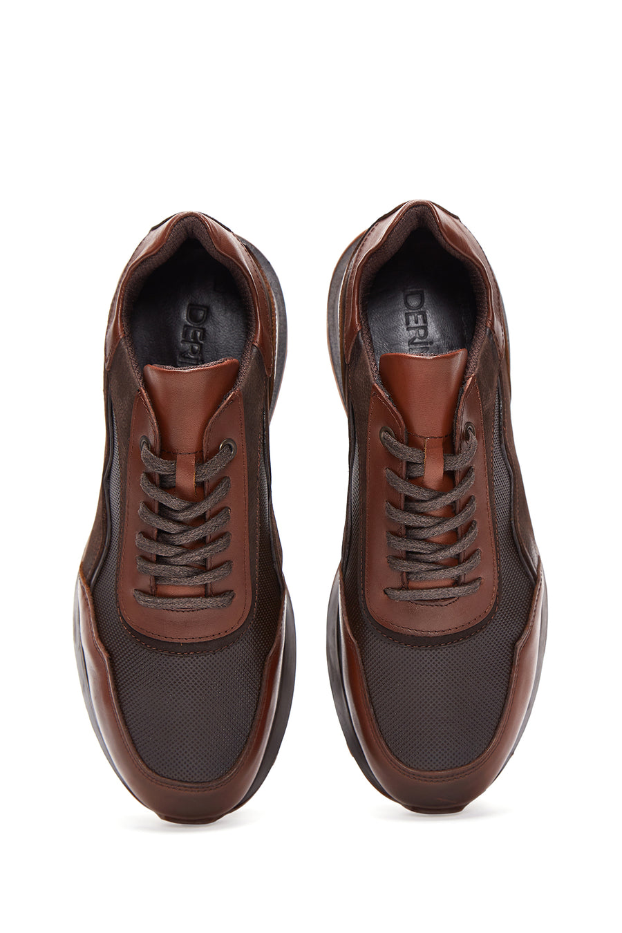 Men's Black Leather Detailed Sneaker