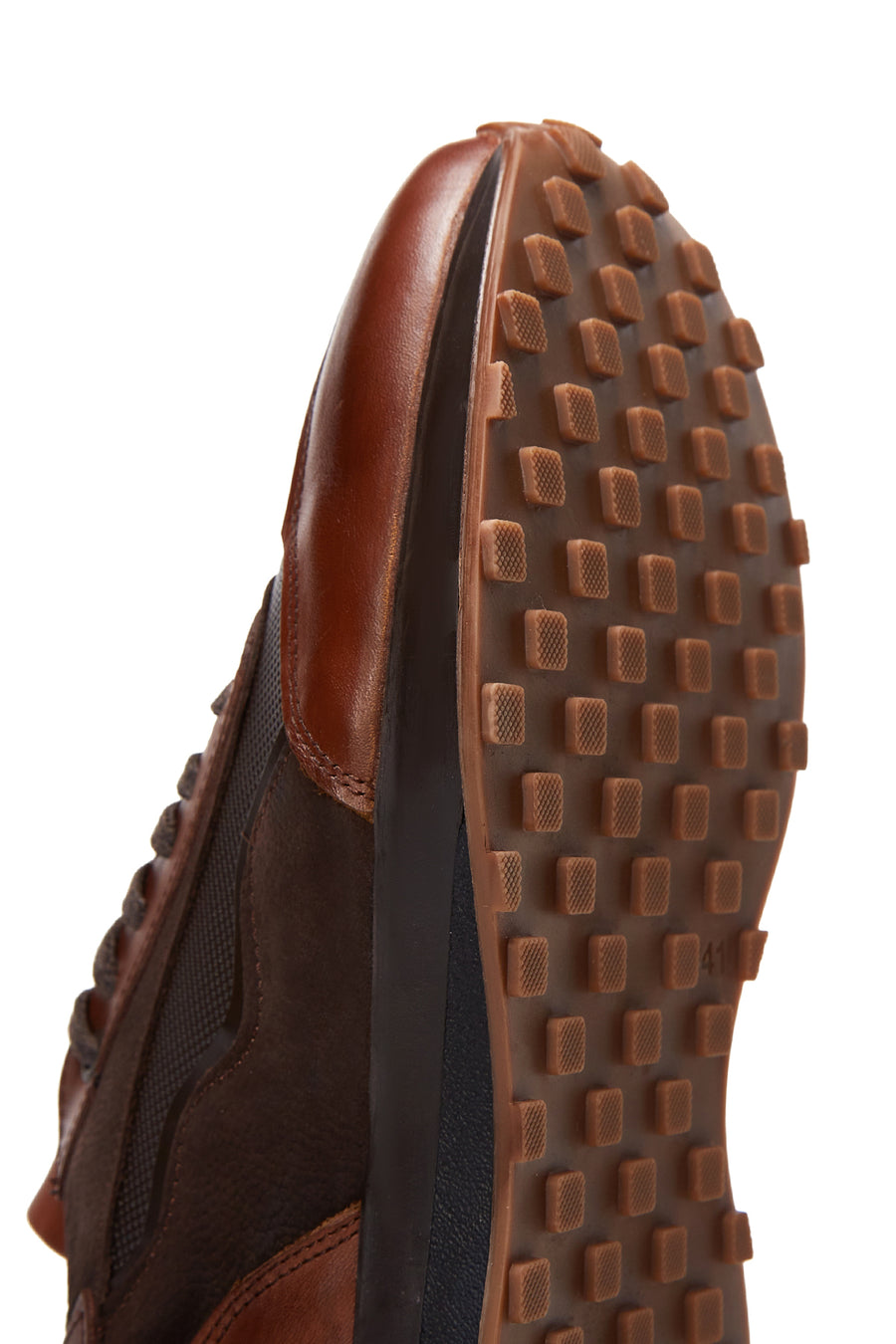 Men's Black Leather Detailed Sneaker