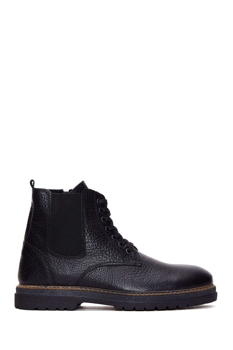Men's Leather Casual Zipper Boots 22WFD6947FT | Derimod