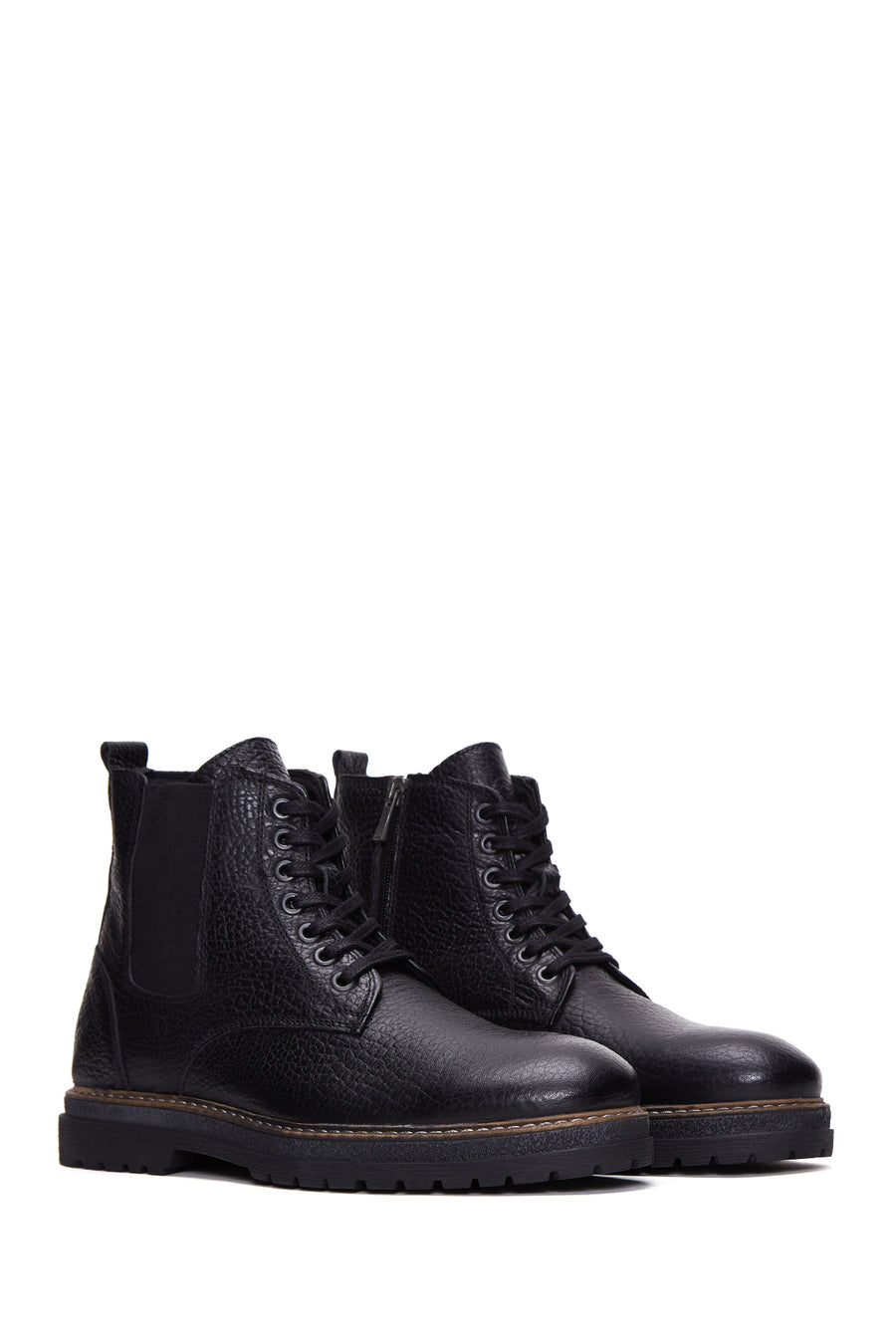 Men's Leather Casual Zipper Boots