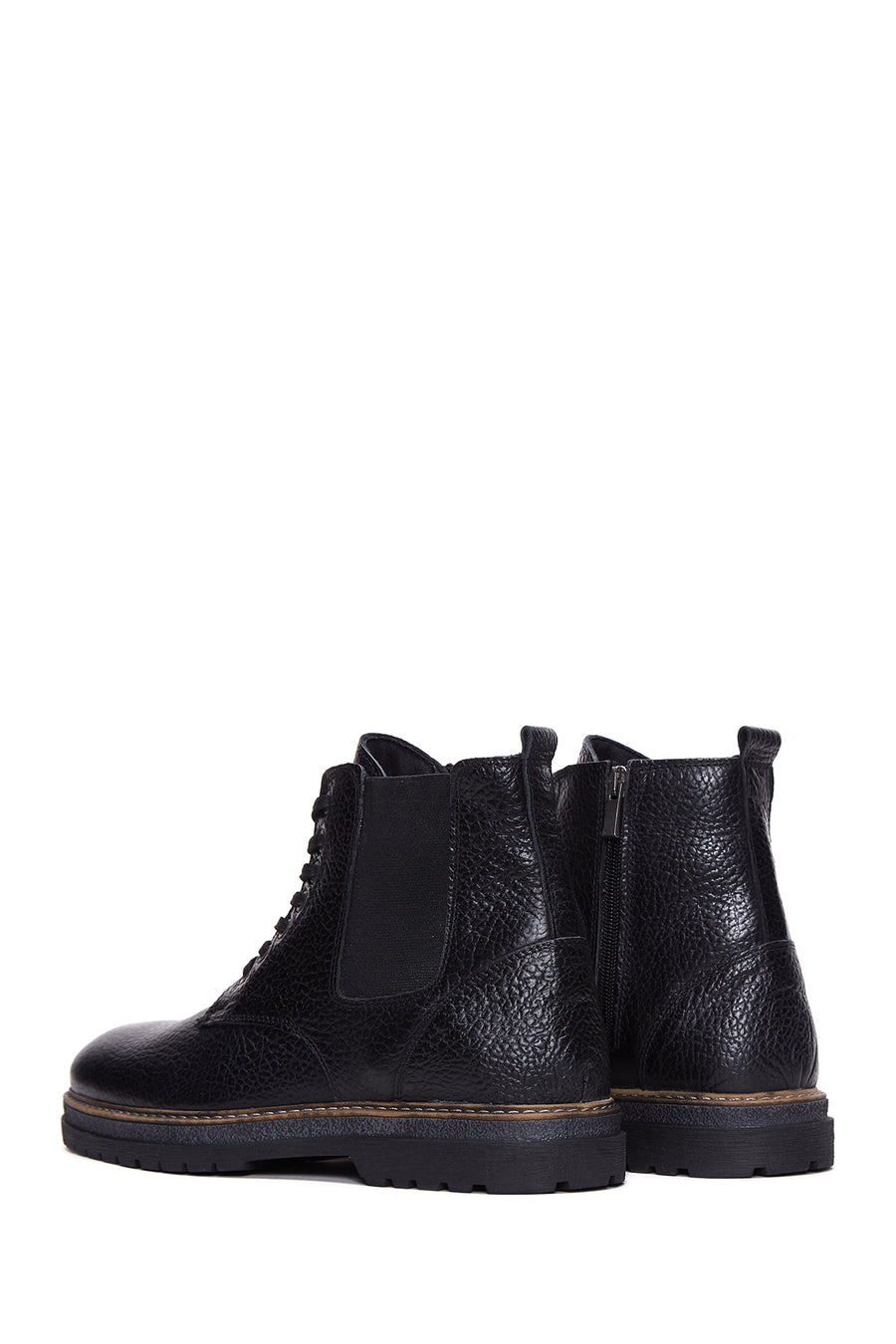 Men's Leather Casual Zipper Boots