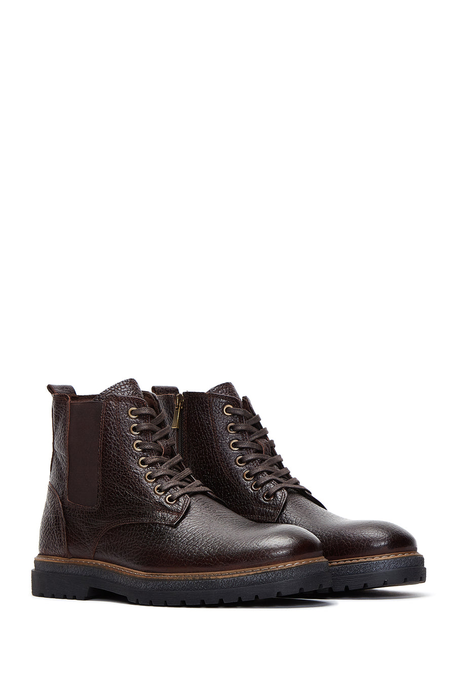 Men's Leather Casual Zipper Boots