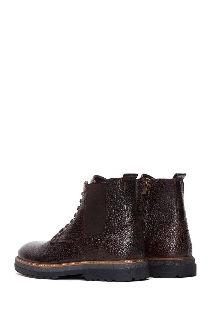 Men's Leather Casual Zipper Boots