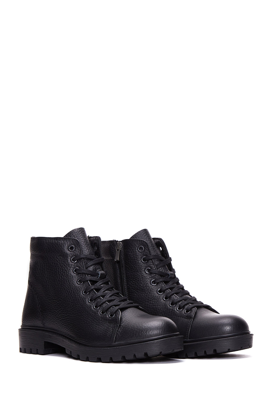 Men's Leather Casual Zippered Boots