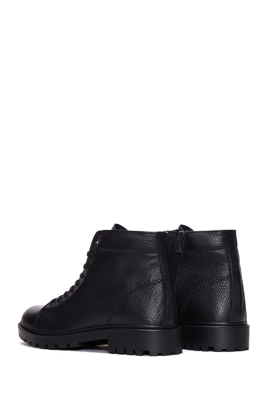 Men's Leather Casual Zippered Boots
