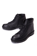 Men's Leather Casual Zippered Boots | Derimod