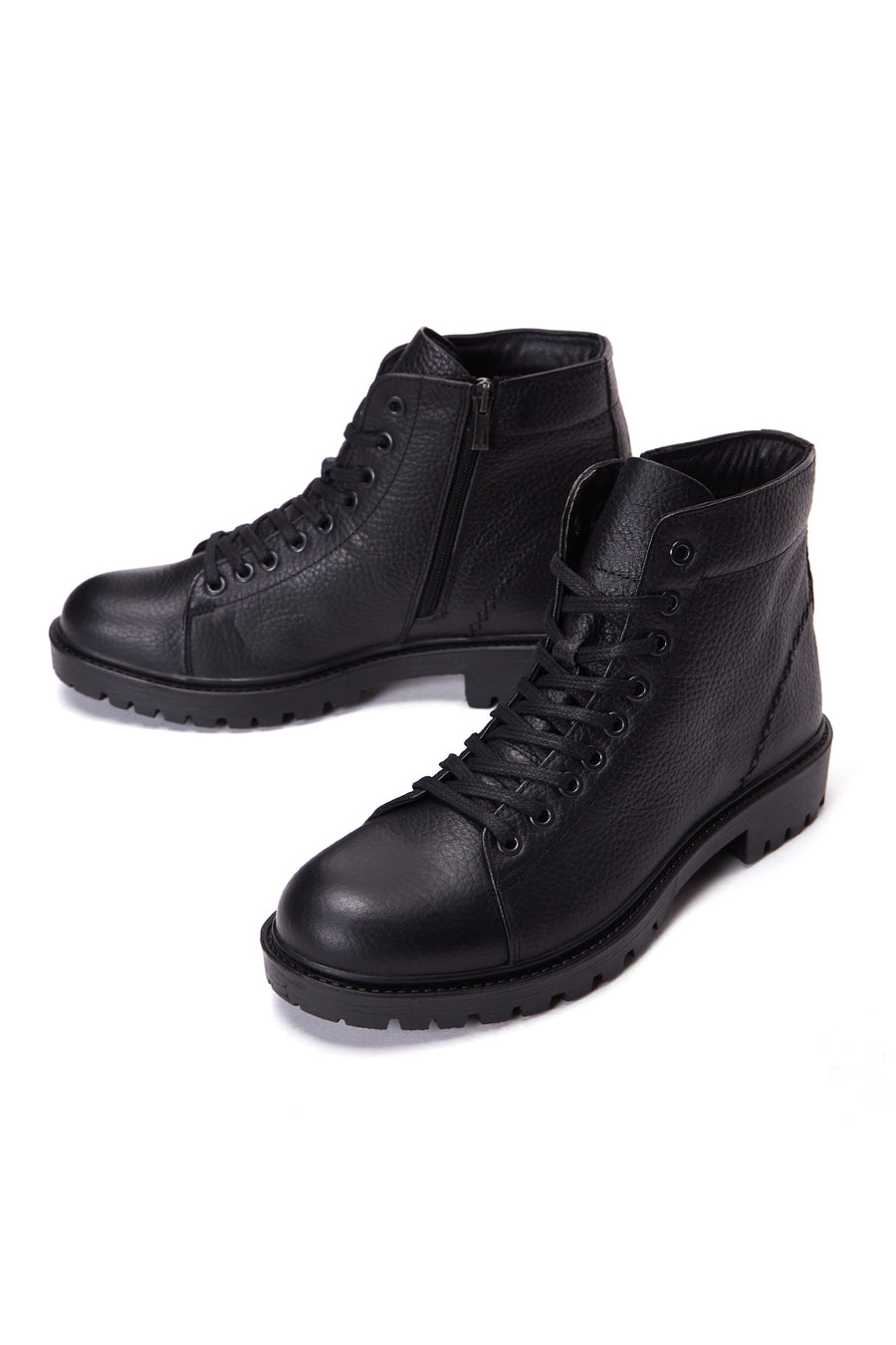 Men's Leather Casual Zippered Boots