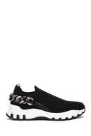 Women's Black Thick Sole Chain Sneaker | Derimod