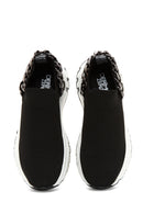 Women's Black Thick Sole Chain Sneaker | Derimod