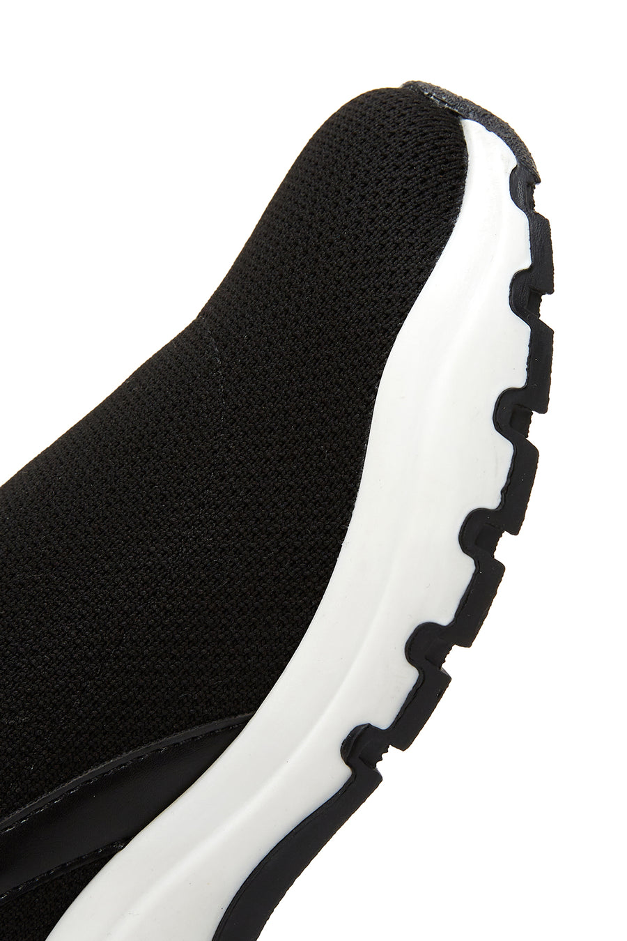 Kadın Siyah Kalın Tabanlı Zincirli Sneaker