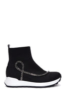 Women's Black High Top Sneaker | Derimod