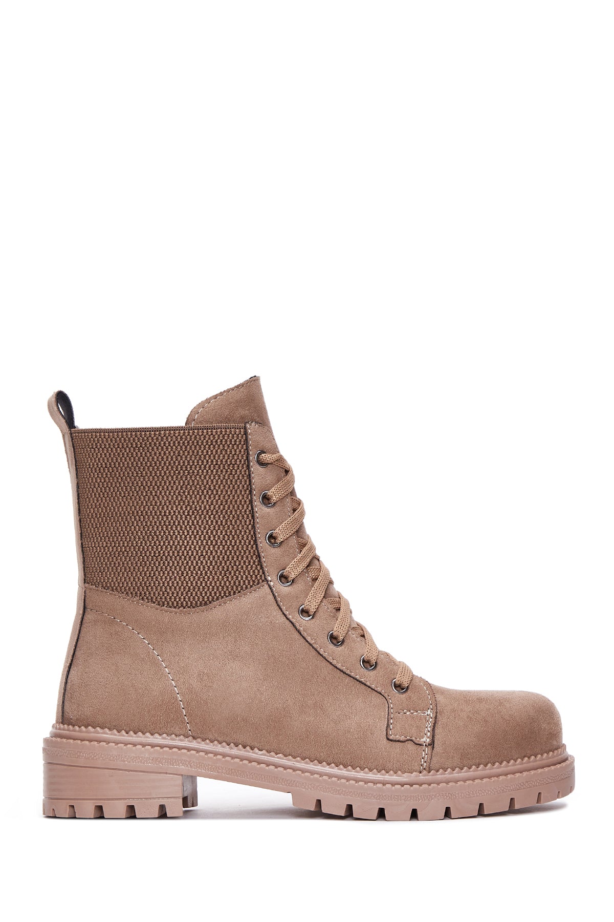 Women's Beige Suede Leather Boots 22WFE145010 | Derimod