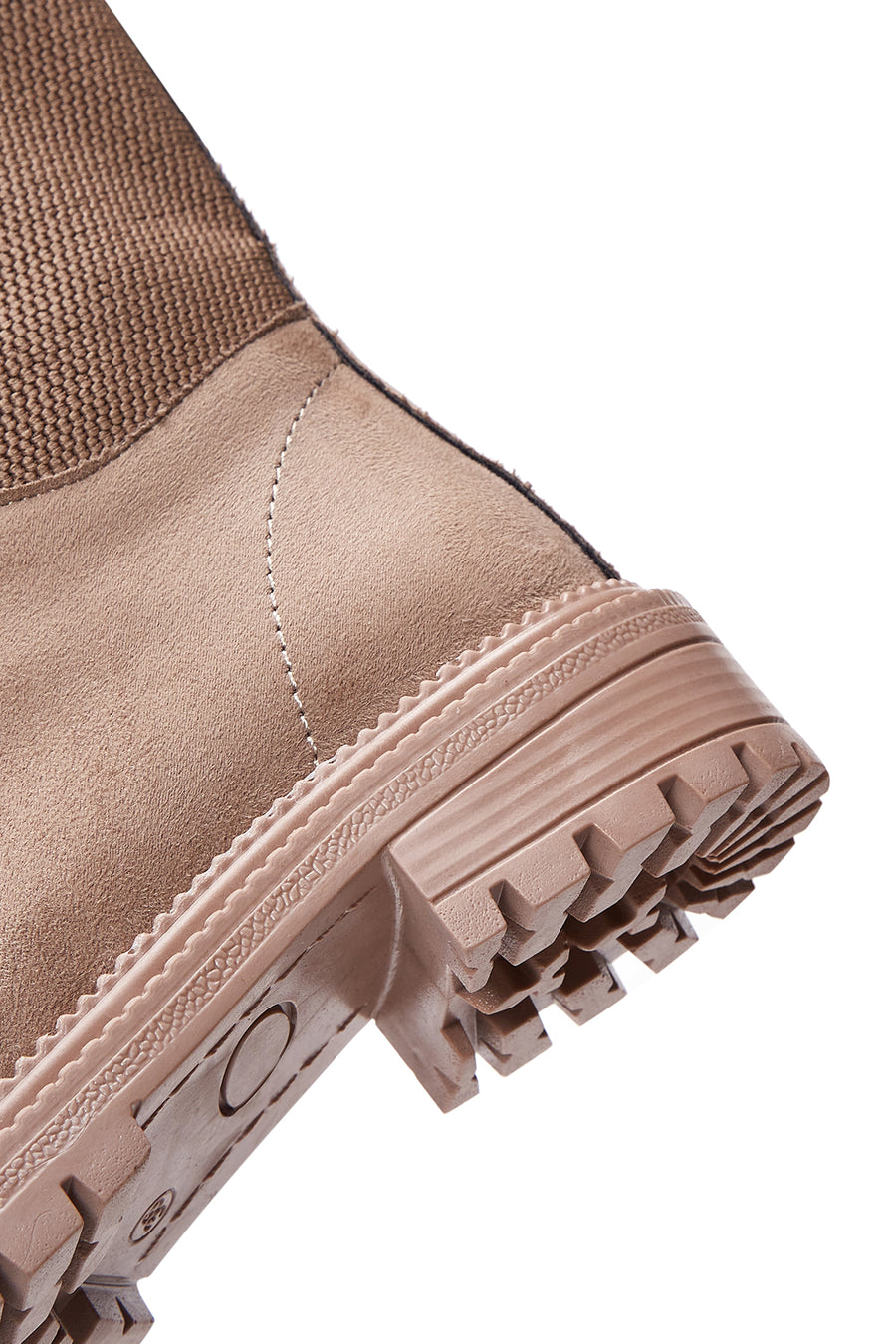 Women's Beige Suede Leather Boots