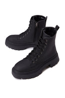 Kadın Siyah Mat Postal Bot | Derimod