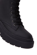 Kadın Siyah Mat Postal Bot | Derimod