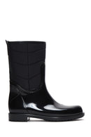 Women's Black Patent Leather Rain Boots | Derimod