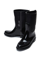 Women's Black Patent Leather Rain Boots | Derimod