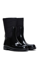 Women's Black Patent Leather Rain Boots | Derimod