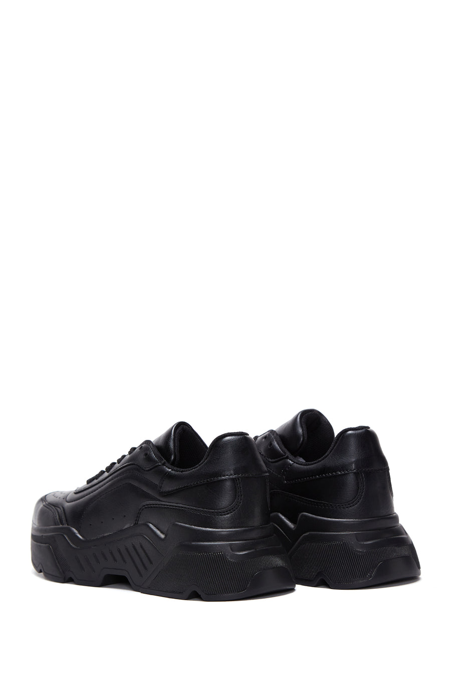 Kadın Siyah Yüksek Taban Sneaker