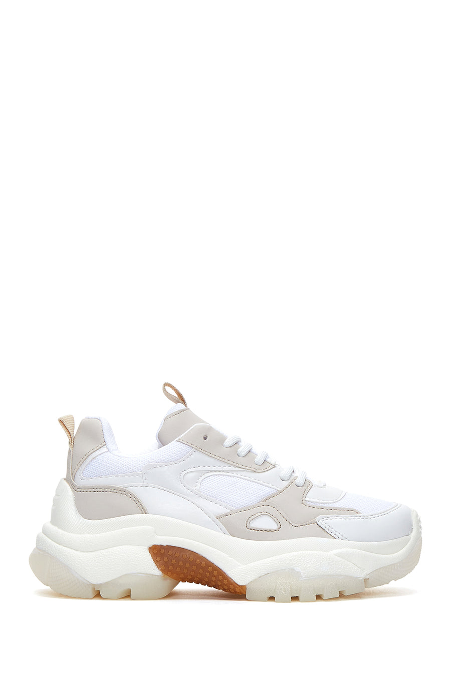 Kadın Bej Kalın Tabanlı Sneaker 22WFE147114 | Derimod