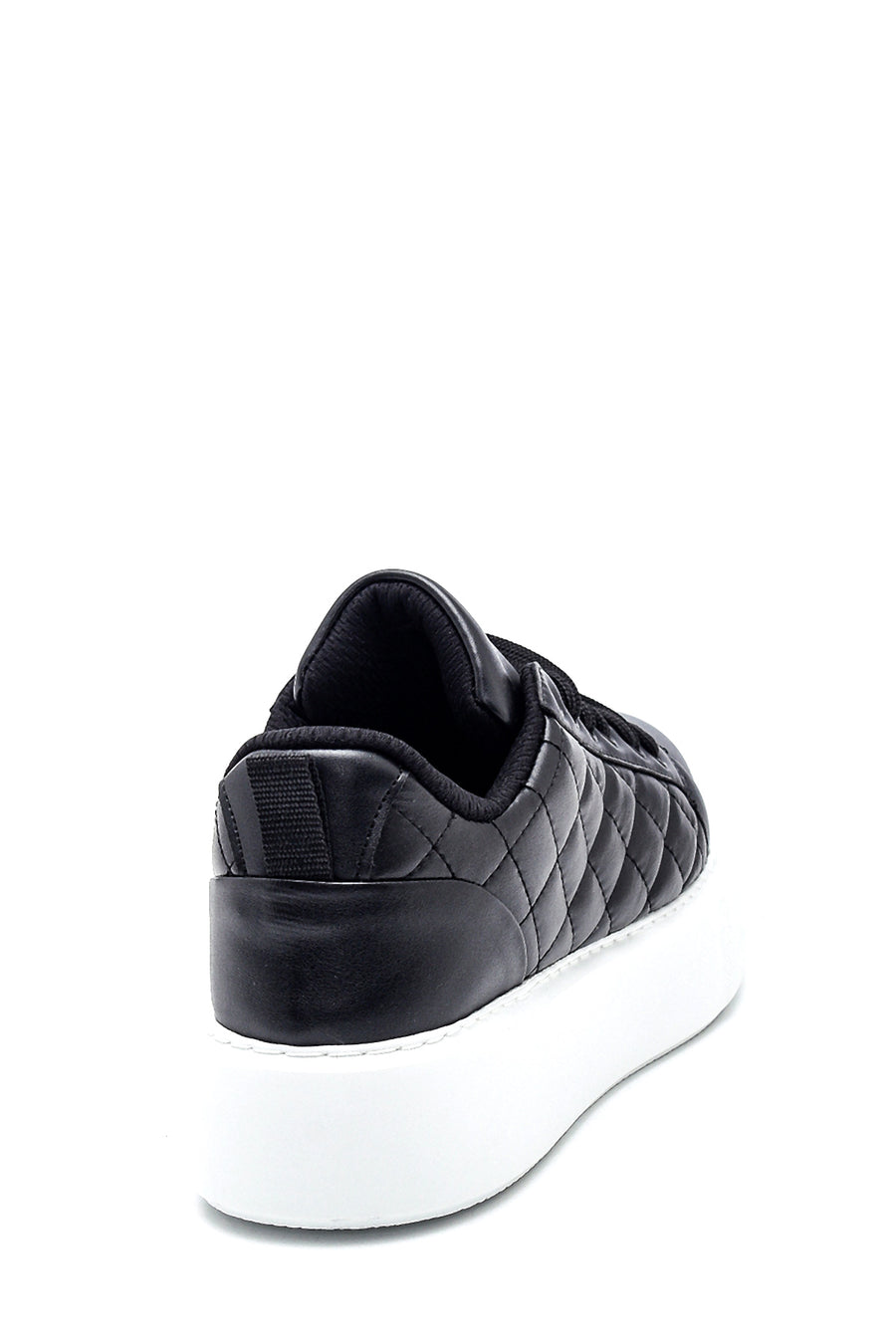 Kadın Sİyah Kalın Tabanlı Kapitone Sneaker