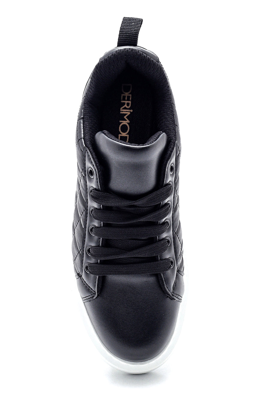 Kadın Sİyah Kalın Tabanlı Kapitone Sneaker
