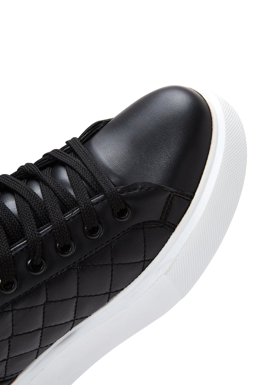 Kadın Sİyah Kalın Tabanlı Kapitone Sneaker