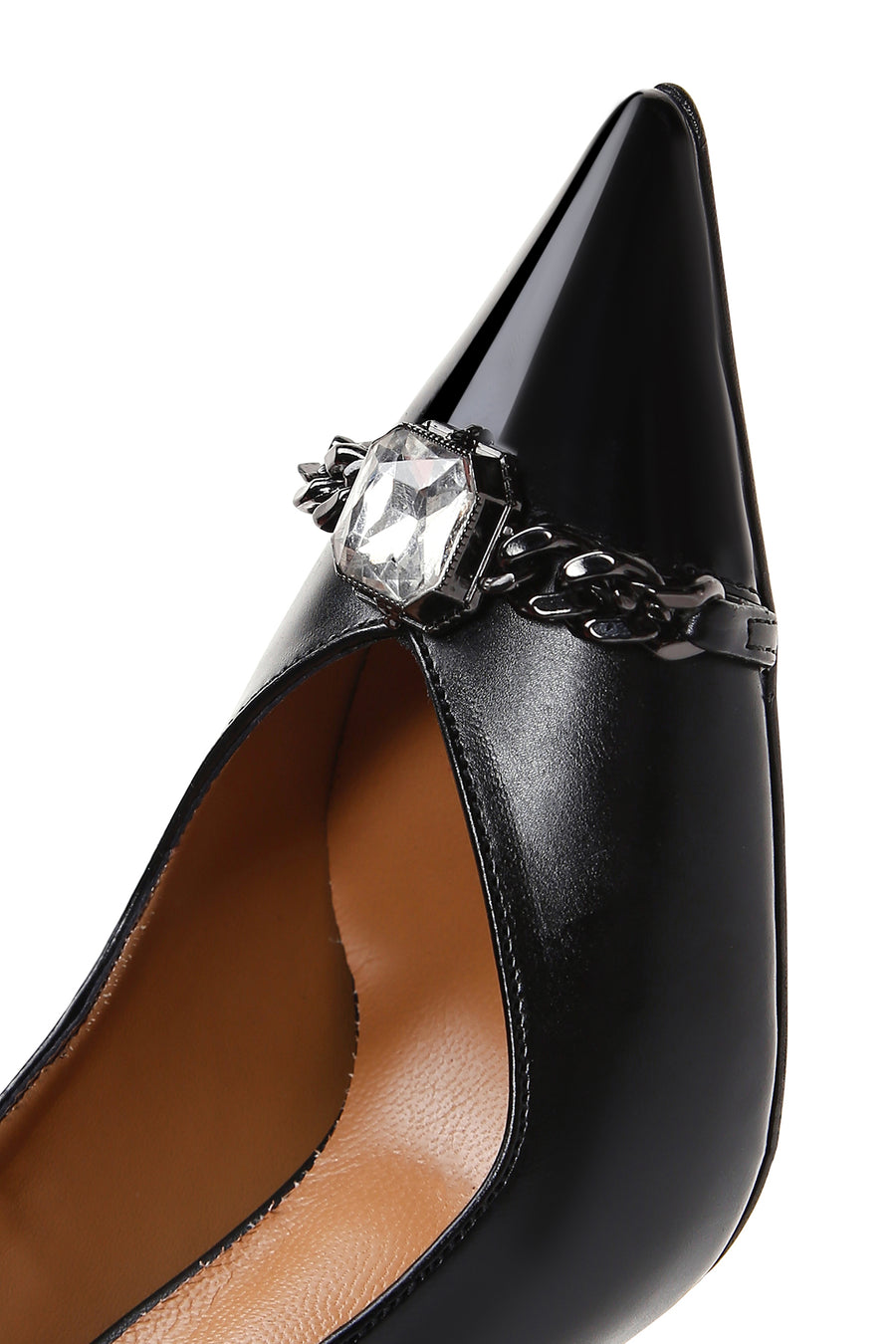 Kadın Siyah Taş Detaylı Stiletto
