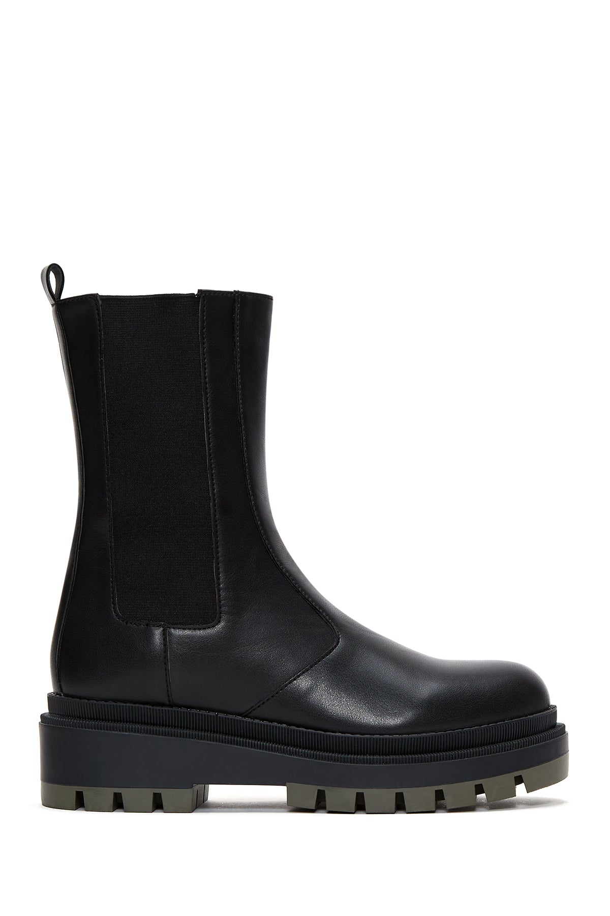 Women's Black Chelsea Thick Soled Boots 22WFE190118 | Derimod