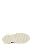 Kadın Krem Fermuarlı Postal Bot | Derimod