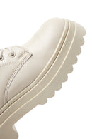 Kadın Krem Fermuarlı Postal Bot | Derimod