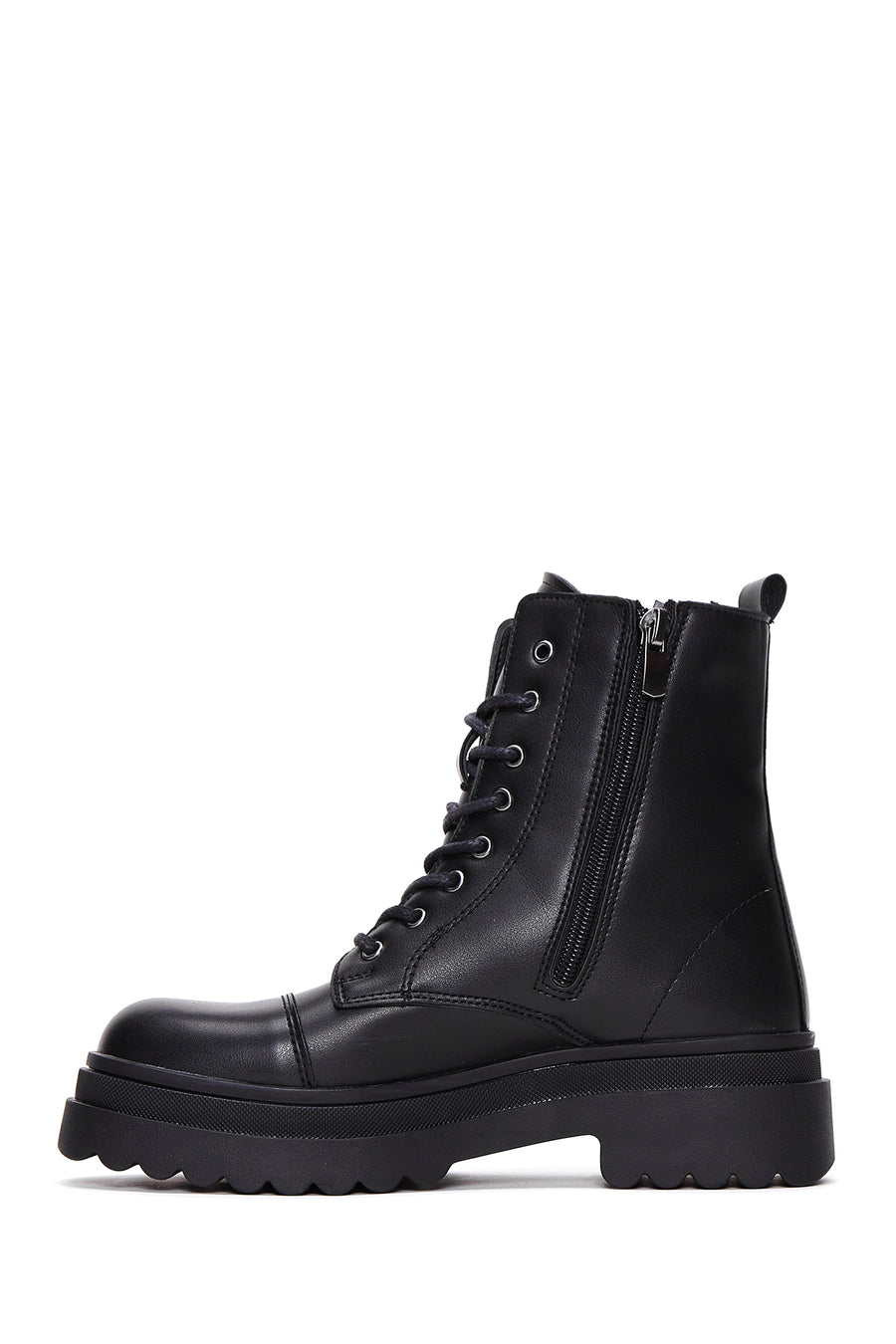 Women's Black Zippered Boots