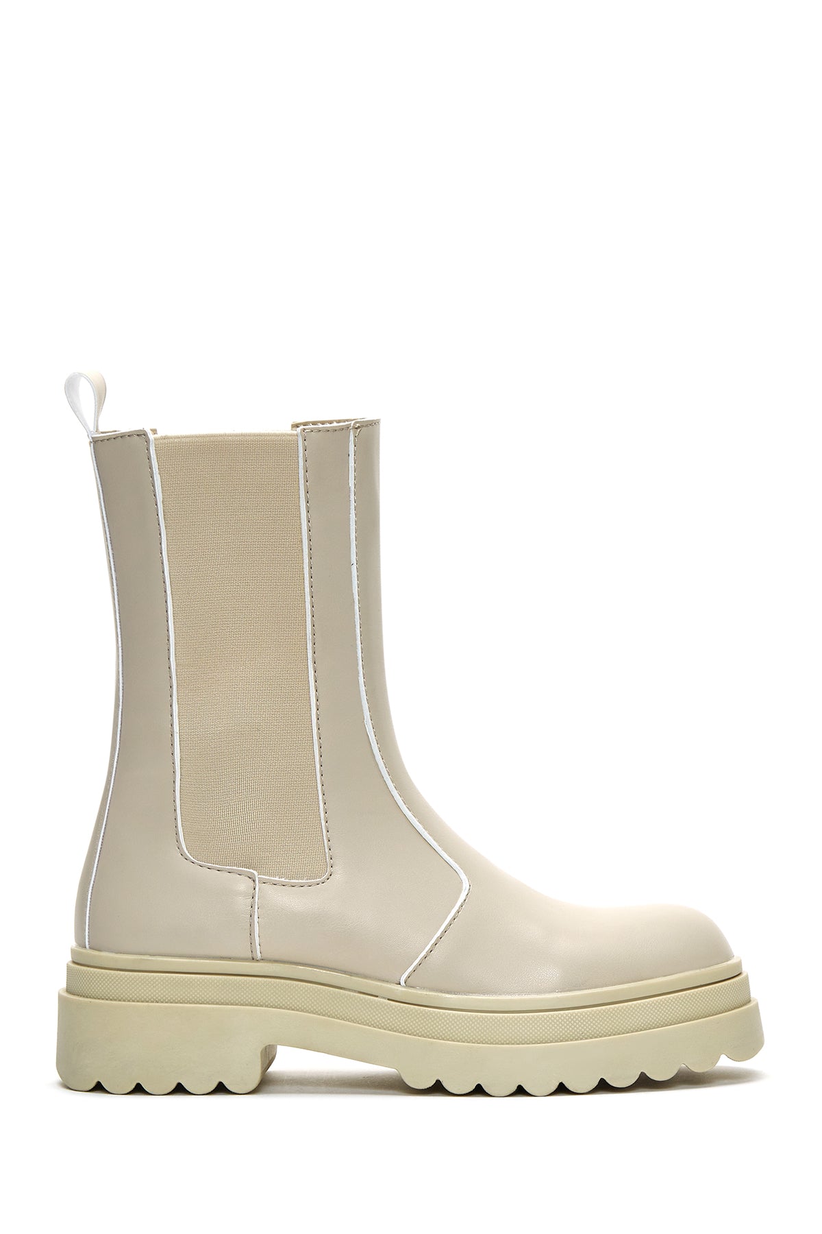 Women's Cream Chelsea Boots 22WFE190418 | Derimod