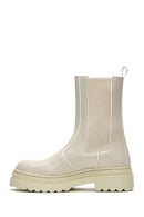 Women's Cream Chelsea Boots | Derimod