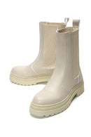 Women's Cream Chelsea Boots | Derimod