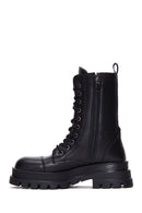 Women's Black Zippered Classic Boots | Derimod