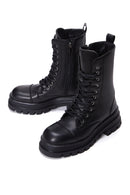 Women's Black Zippered Classic Boots | Derimod