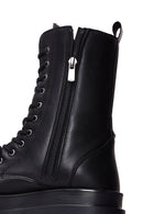 Women's Black Zippered Classic Boots | Derimod