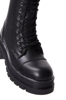 Women's Black Zippered Classic Boots | Derimod