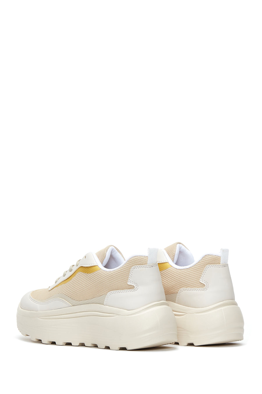 Women's Beige Thick Soled Sneaker