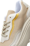 Women's Beige Thick Soled Sneaker | Derimod